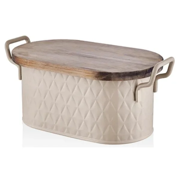 The Mia Prizma 40x22x18 cm Karamel Ekmek Kutusu - Görsel 5
