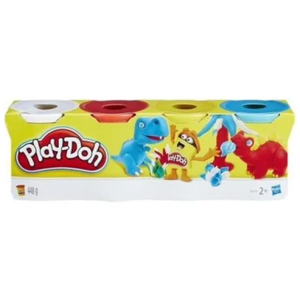4 Renk Oyun Hamuru 448gr X 3 Paket Çok Renkli - Görsel 7