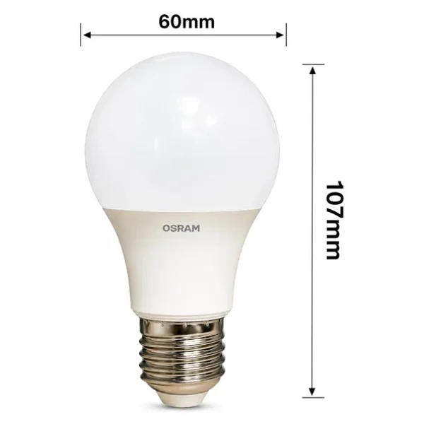 Osram Value Sarı Işık 8.5 W-60 W E27 10'lu LED Ampul - Görsel 6