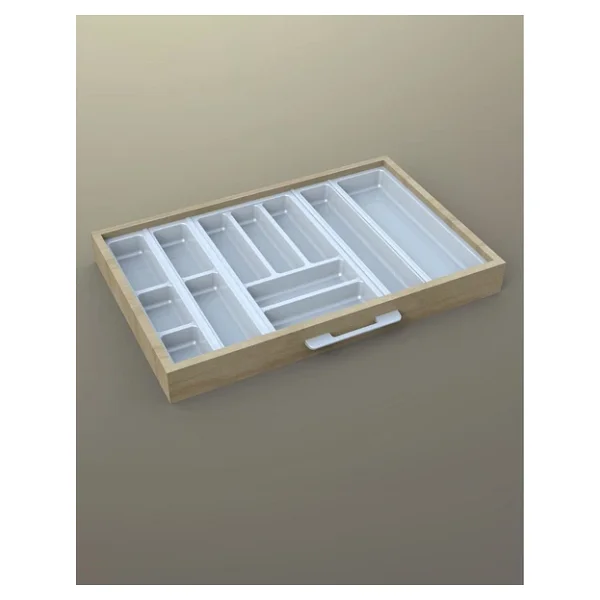 Mutfak Çekmece Içi Kaşıklık 74cm X 48cm Yanlar Ve Boydan 4cm Kesilebilir, Beyaz - Görsel 2
