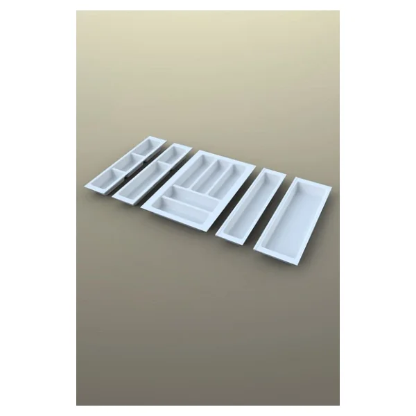 Mutfak Çekmece Içi Kaşıklık 74cm X 48cm Yanlar Ve Boydan 4cm Kesilebilir, Beyaz - Görsel 3