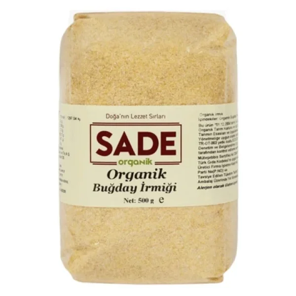 Sade Organik Buğday İrmiği 500 gr - Görsel 5