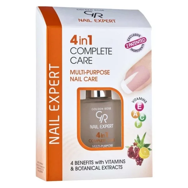 Golden Rose Nail Expert 4in1 Complete Care Multi-purpose - 4ü 1 Arada Tırnak Koruyucu - Görsel 2