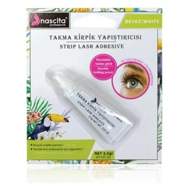 Nascita Takma Kirpik Yapıştırıcı (Beyaz, 2.5 gr) - Görsel 3