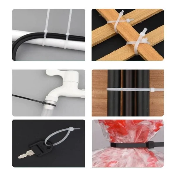 Çetsan 2,5x150 Beyaz 15cm Kablo Bağı Cırt Kelepçe Toplayıcı-100 Adet - Görsel 6
