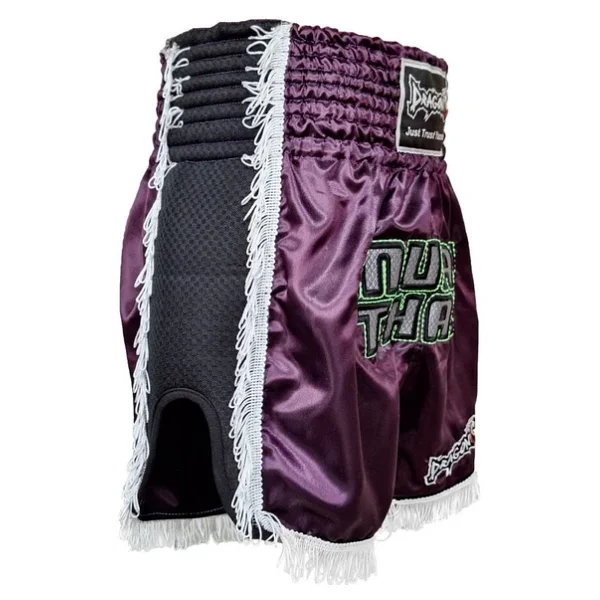 Dragondo Mt3020 Apache Muaythai Şortu Mor Püsküllü Muay Thai Şortu - Görsel 2