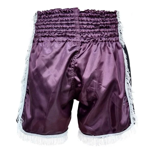 Dragondo Mt3020 Apache Muaythai Şortu Mor Püsküllü Muay Thai Şortu - Görsel 3