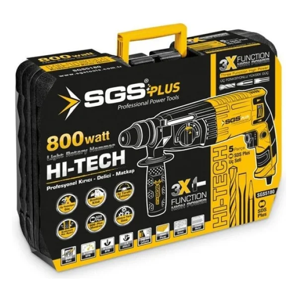 Sgs 5180 800 W Profesyonel Kırıcı Delici - Görsel 4