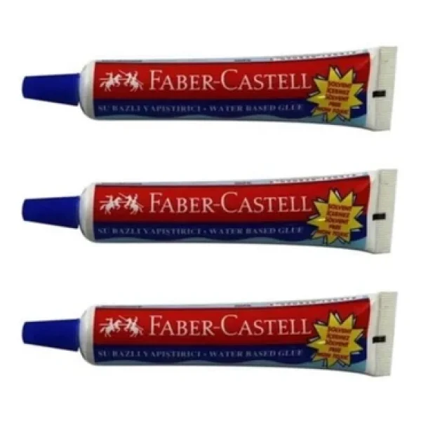 Faber-Castell 19 gr 3'lü Su Bazlı Yapıştırıcı - Görsel 5