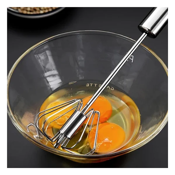 Çelik Çırpıcı Yaylı Bas Çek Mutfak Çırpıcı Yumurta Çırpıcı Pratik Karıştırıcı - Görsel 5
