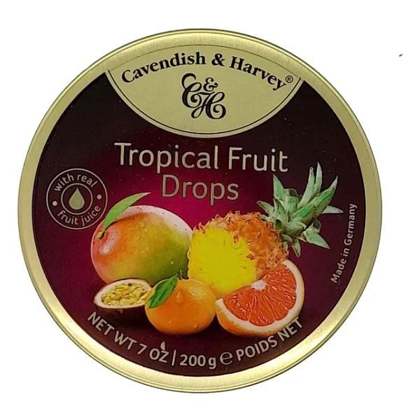 Cavendish & Harvey Tropical Fruit Drops 200G Tropikal Meyve Aromalı Şeker (2 Adet) - Görsel 3