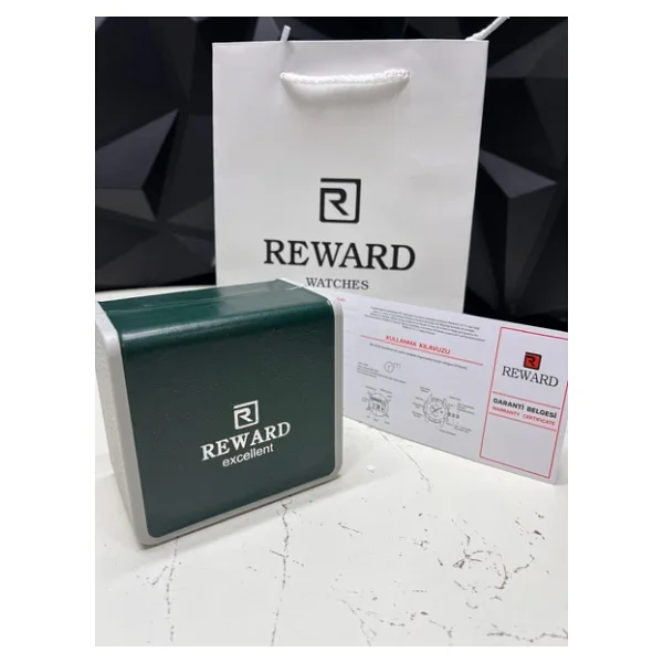 Reward Özel Tasarım Otomatik Mekanizma Çelik Kordon 5 Atm Suya Dayaknıklı Erkek Kol Saati Erw.146385 - Görsel 7
