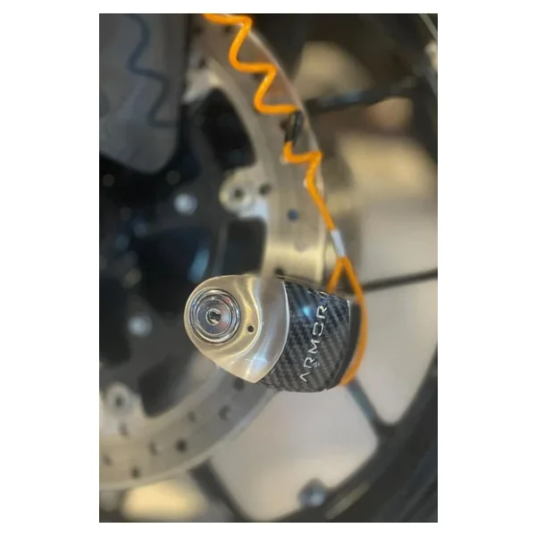 Armor 610 Mva 10 Mm Alarmlı Çelik Disk Kilit Motorsiklet Kilidi+Hatırlatma Kablosu - Görsel 6