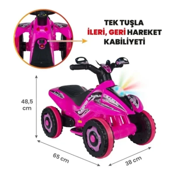 UJ Toys Safari 6 V Uzaktan Kumandalı Akülü ATV - Görsel 4