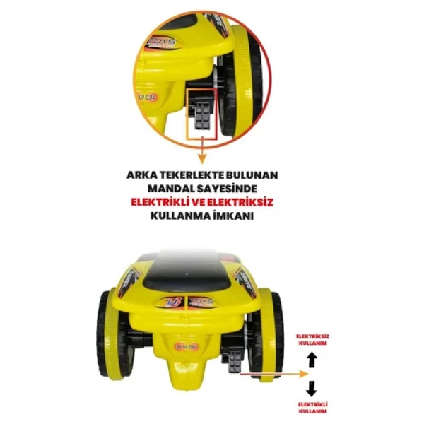 UJ Toys Ranger Sarı 6 V Akülü ATV - Görsel 8