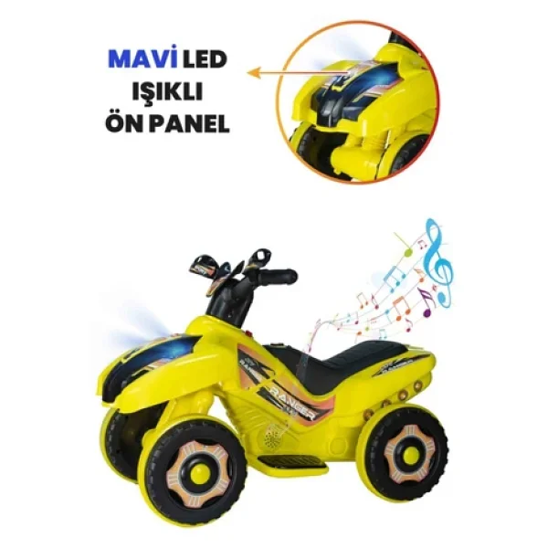 UJ Toys Ranger Sarı 6 V Akülü ATV - Görsel 6