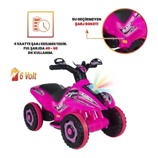 UJ Toys Safari 6 V Uzaktan Kumandalı Akülü ATV - Görsel 6