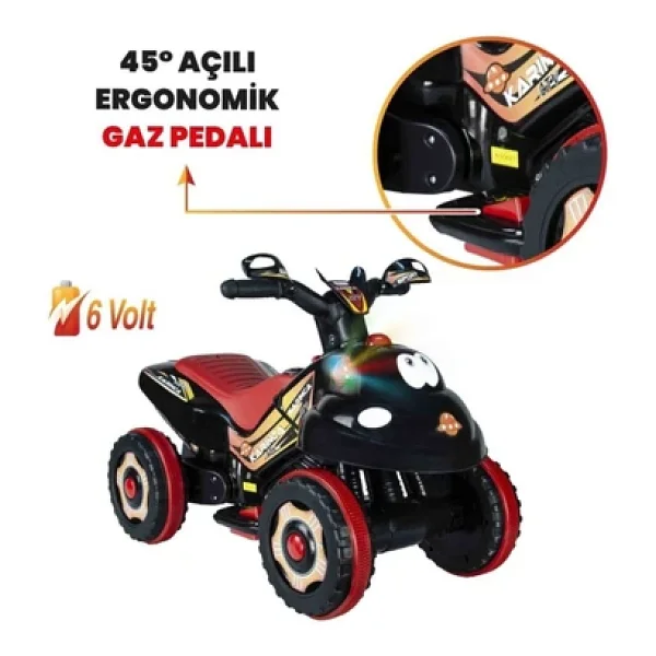 UJ Toys Karınca Kırmızı 6 V Akülü ATV - Görsel 6
