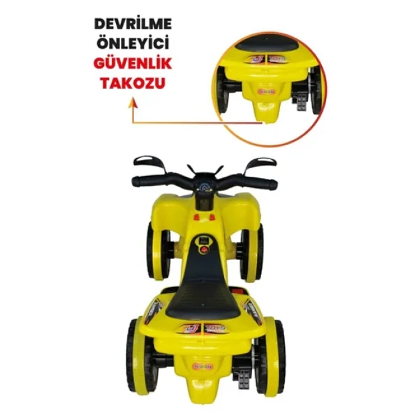 UJ Toys Ranger Sarı 6 V Akülü ATV - Görsel 7