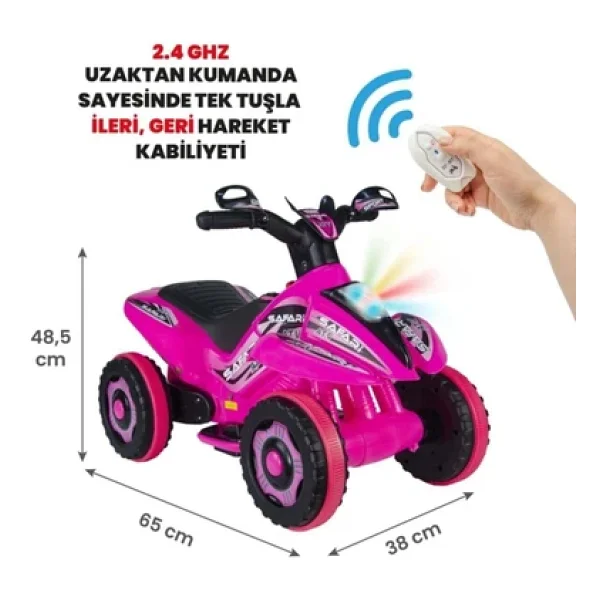 UJ Toys Safari 6 V Uzaktan Kumandalı Akülü ATV - Görsel 2