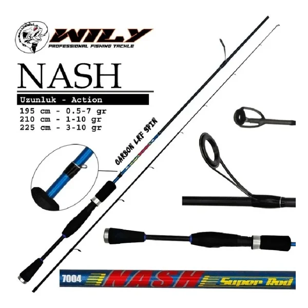 Port Fish Wily Nash 210CM 1-10 gr Lrf Kamışı - Görsel 2