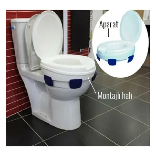 Medikalbim Wc Klozet Yükseltici Aparat Kapaklı Musluklu - Görsel 2
