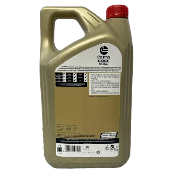 Castrol Edge 5W-30 LL 5 lt Motor Yağı - 2026 - Görsel 8