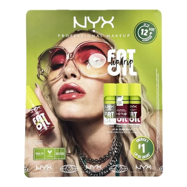 Nyx Fat Oil Lip Drip Nemlendirici Dudak Yağı Set 3X4.8ml - Görsel 2