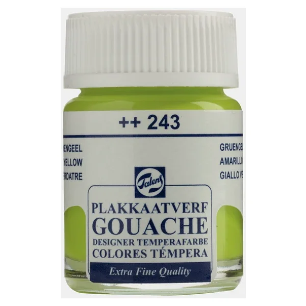 Talens 16 ml Guaj Boya 243 Greenish Yellow - Görsel 5
