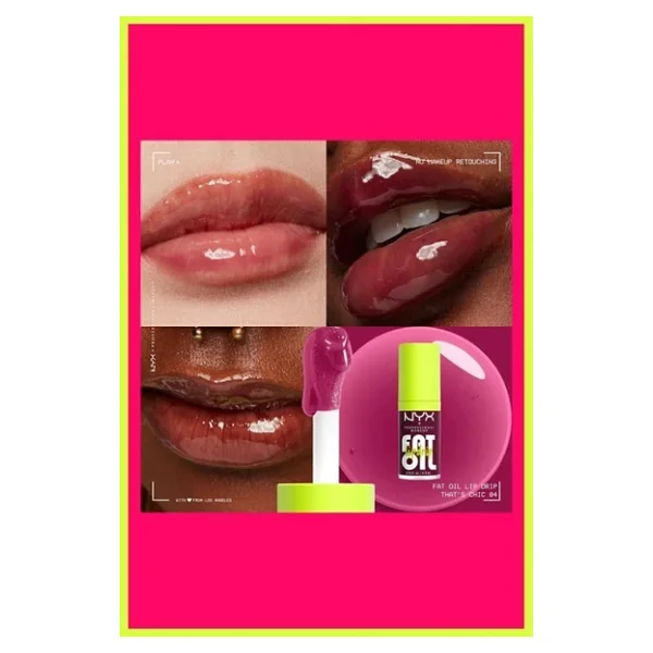 NYX Professional Makeup Fat Oil Lip Drip Parlatıcı That's Chic Dudak Yağı - Görsel 2