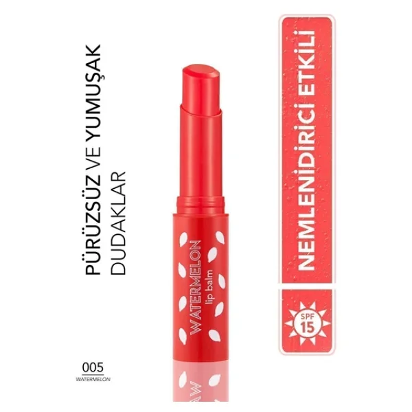Flormar Renklendirici & Besleyici 005 Watermelon Dudak Nemlendirici - Görsel 3