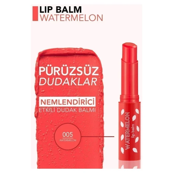 Flormar Renklendirici & Besleyici 005 Watermelon Dudak Nemlendirici - Görsel 7