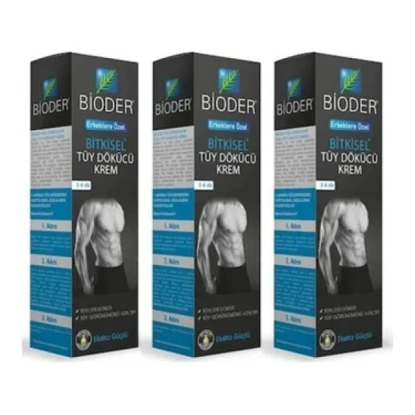Bioder Tüy Dökücü Krem Bio-Epilation Erkekler için 100 ml 3 Adet - Görsel 3