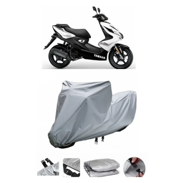 Yamaha Aerox 100 Gri Motosiklet Brandası Arka Çanta Uyumlu Değildir - Görsel 6