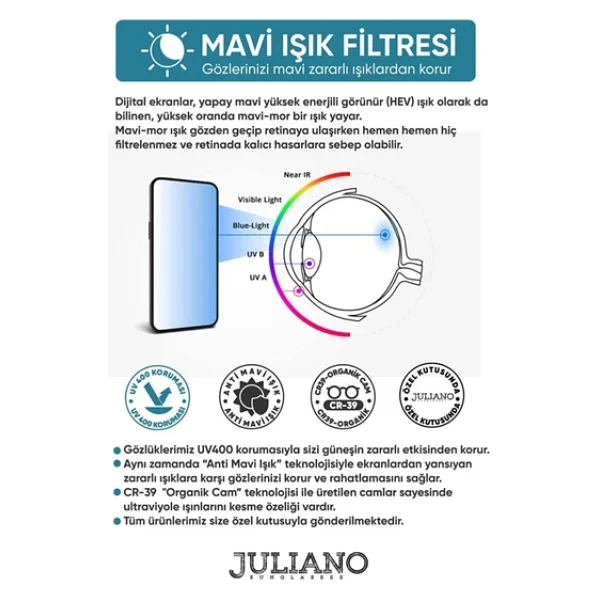 312 C4 47 Polo Exchange Mavi Işık Koruyucu Gözlük - Görsel 8