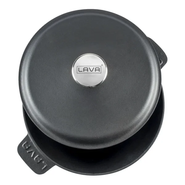 Lava Eco Siyah 26 cm Derin Demir Döküm Tencere - Görsel 3