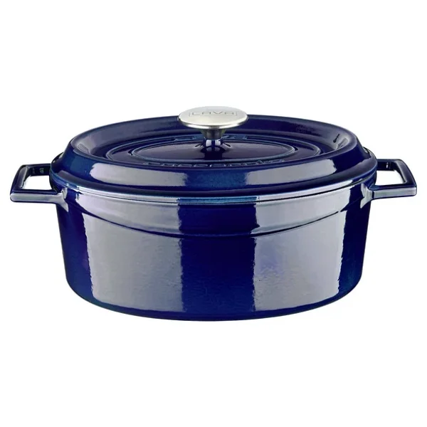 Lava Premium Oval Majolik 21x27 cm Döküm Tencere - Görsel 4