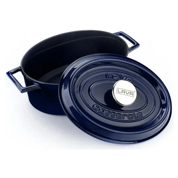 Lava Premium Oval Majolik 21x27 cm Döküm Tencere - Görsel 5