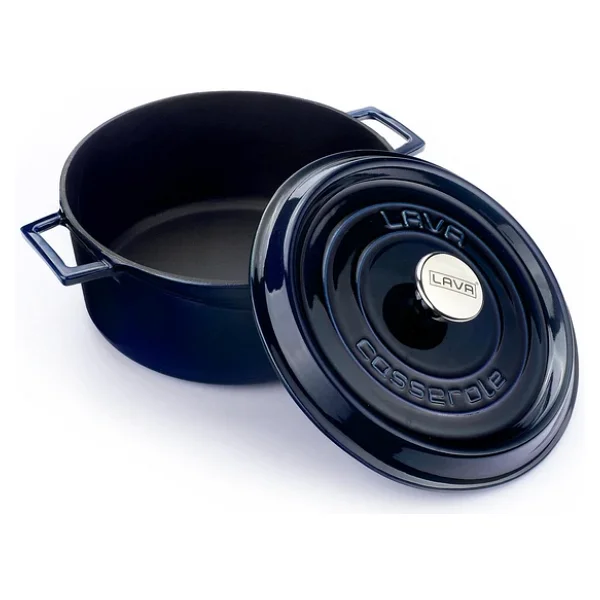 Lava Premium Majolik Mavi 28 cm Döküm Tencere - Görsel 3