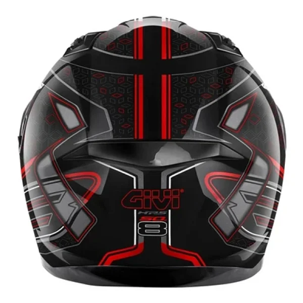 Givi 50.8 Mystıcal Siyah-Kırmızı-Mavi-Beyaz Kask - M - Standart - Siyah - Beyaz - Mavi - Kırmızı - Görsel 4
