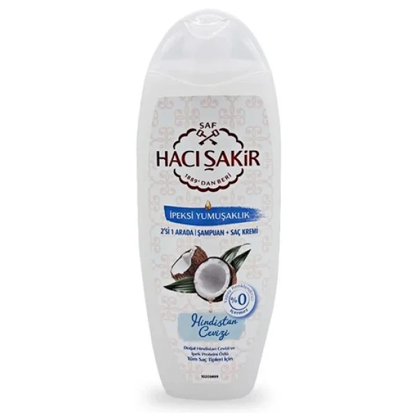 Hacı Şakir Hindistan Cevizi Normal Saç 2'si 1 arada 500 ml Şampuan - Görsel 5