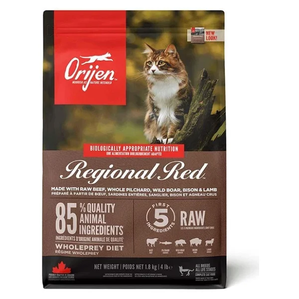 Orijen Regional Red Tahılsız 1.8 kg Yetişkin Kedi Maması - Görsel 6