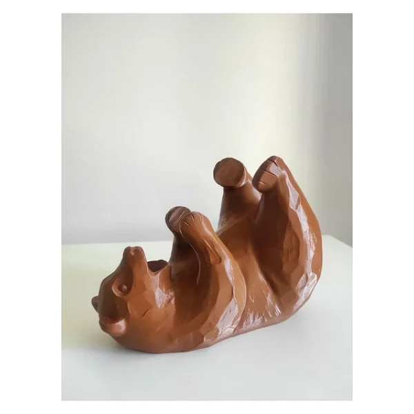 Nerva Design 3D Ayı Şeklinde Dekoratif Şaraplık/şarap Şişesi Tutucu - Görsel 3