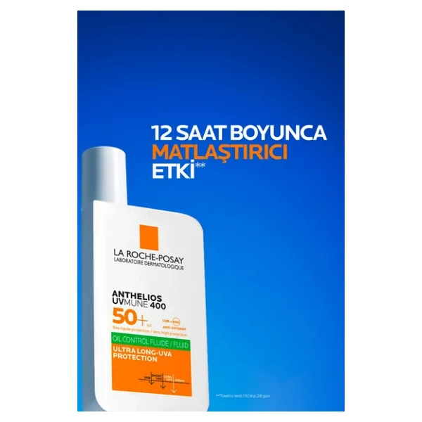 La Roche-Posay Anthelios UVmune 400 Oil Control Fluid 50 ml 50 Faktör Güneş Kremi - Görsel 9
