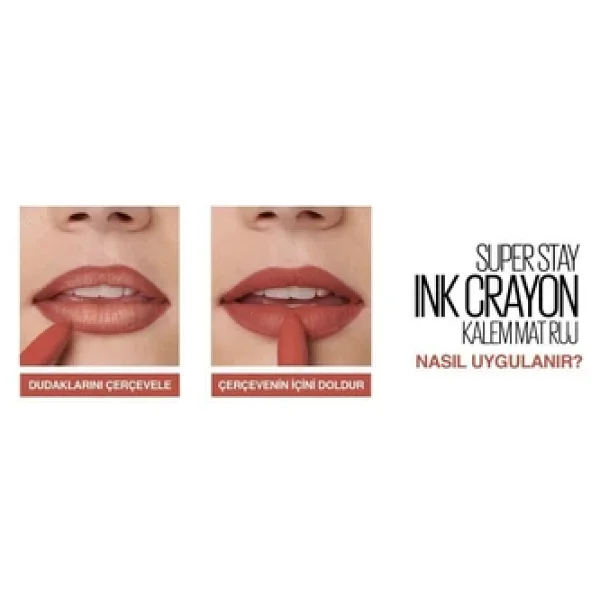 Maybelline New York Super Stay Ink Crayon 15 Lead The Way Kalem Ruj - Görsel 7