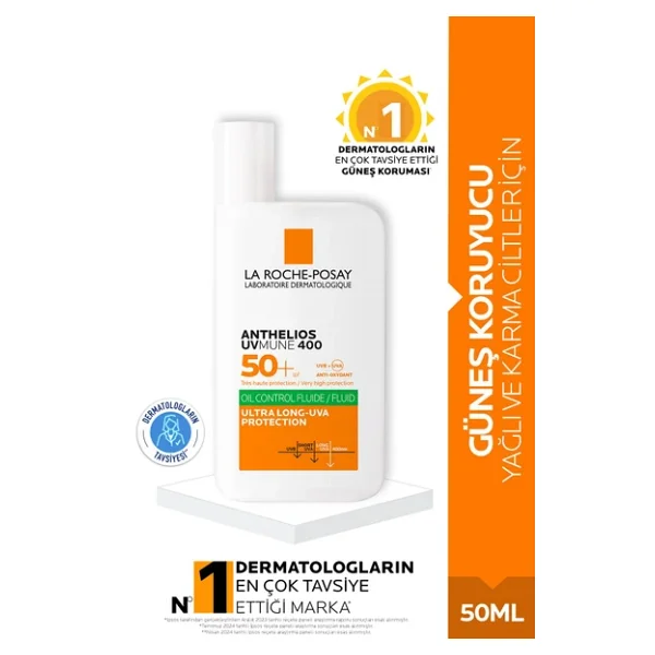 La Roche-Posay Anthelios UVmune 400 Oil Control Fluid 50 ml 50 Faktör Güneş Kremi - Görsel 5