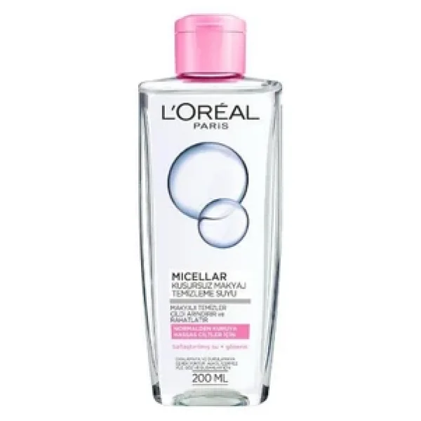 L'Oreal Paris Micellar Kusursuz Normalden Kuruya 200 ml Makyaj Temizleme Suyu - Görsel 3