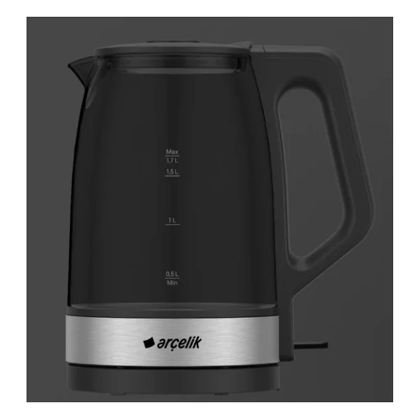 Arçelik KL 6412 I 2200 W 1.7 lt Cam Kettle - Görsel 4