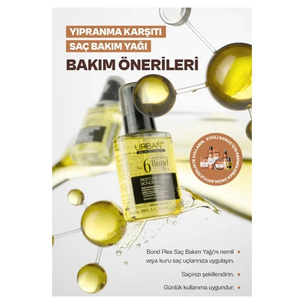 Urban Care No.6 Bond Blex 100 ml 2 Adet Saç Bakım Yağı - Görsel 6