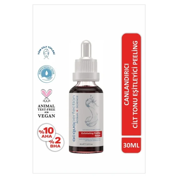 Acqua Perfection Exfoliating Cilt Tonu Eşitleyici ve Yenileyici Peeling Serum 30 ml - Görsel 7